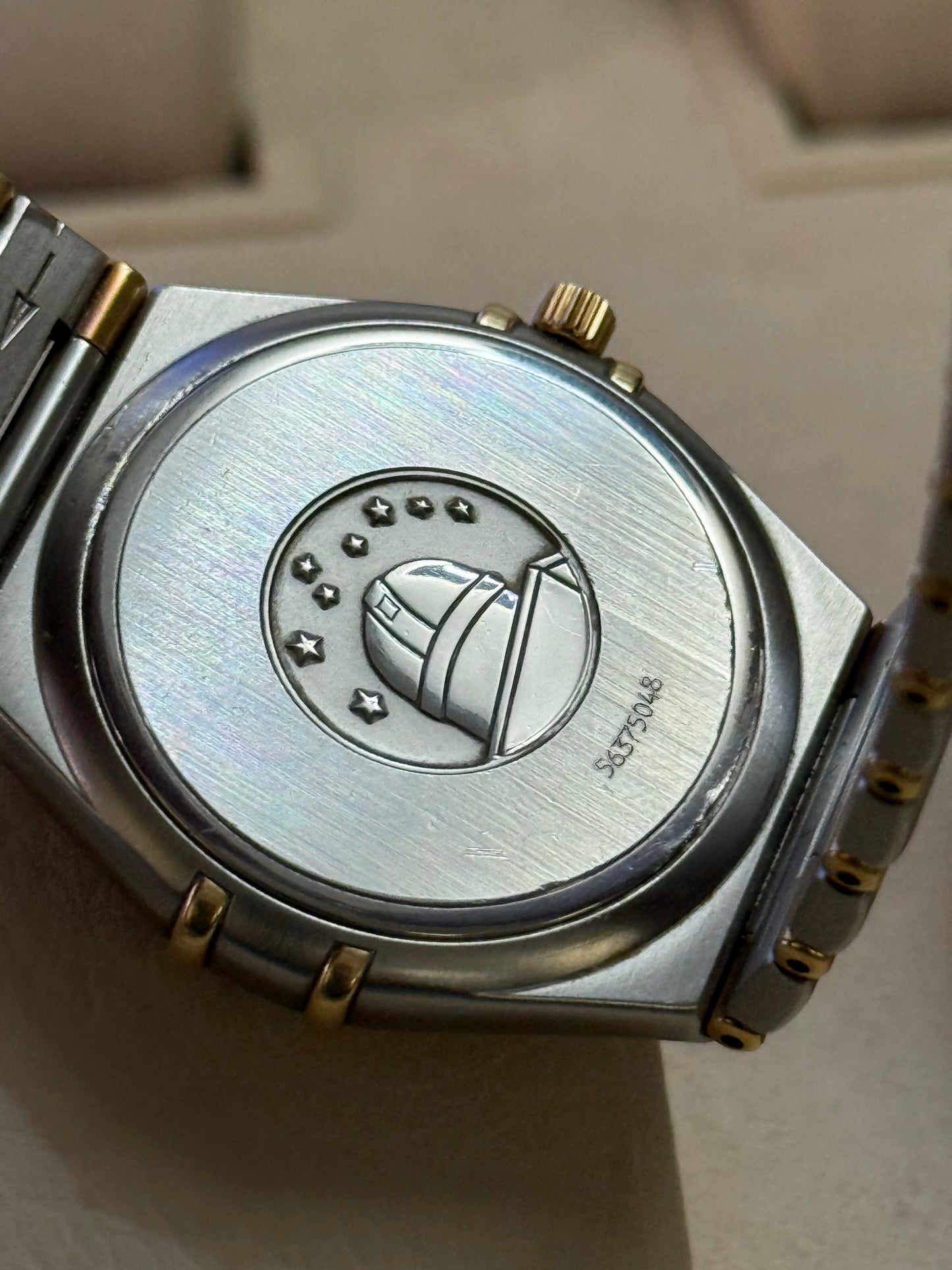 🟢 Omega Constellation Manhattan Barras de Oro 18K (moderno) Box & Papers 🟢