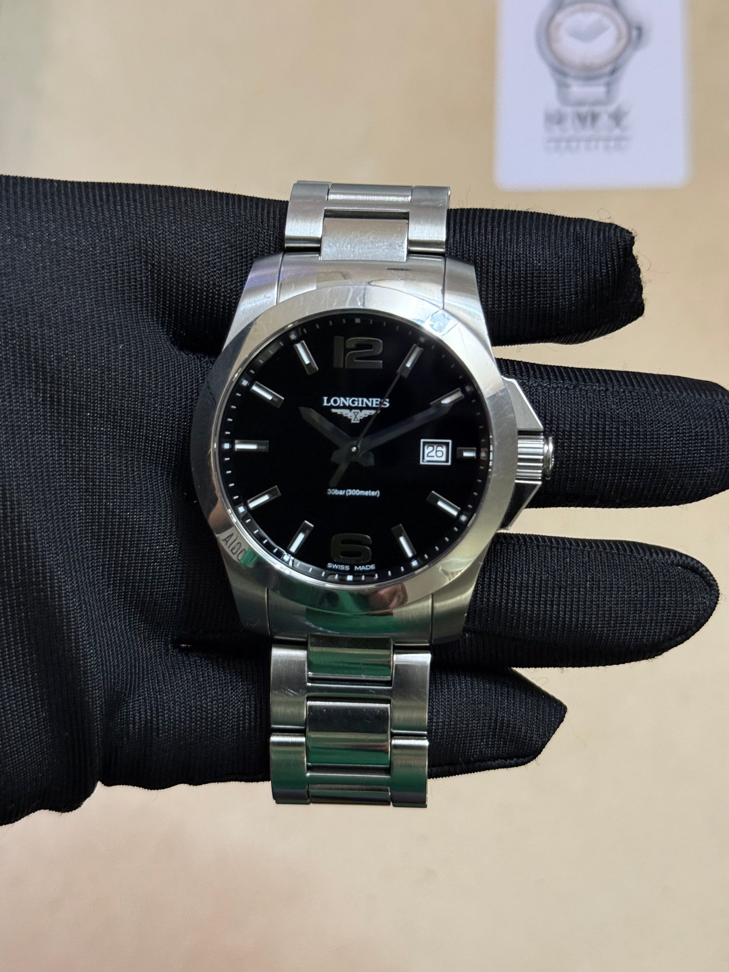 🟢 Longines Conquest Black Dial 🟢