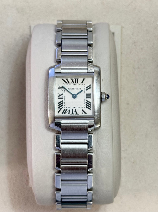 🟢 Cartier Tank Française (S) + Box & Manual 🟢