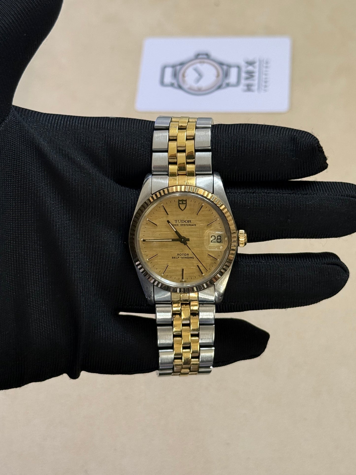 🟢 Tudor Prince Oysterdate Linen Dial by Rolex 🟢