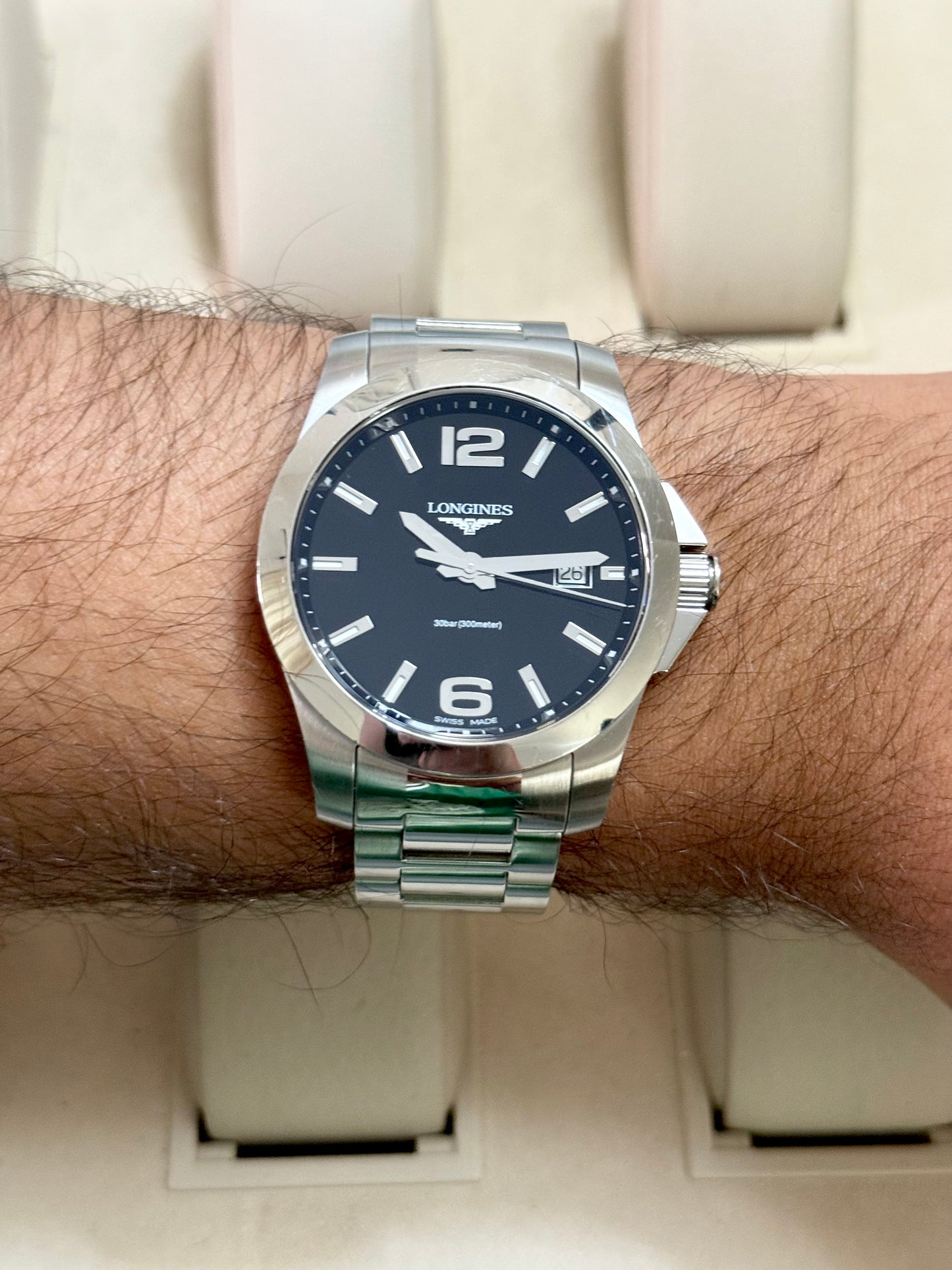 🟢 Longines Conquest Black Dial 🟢