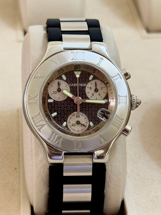 🟢 Cartier Chronoscaph 21 🟢