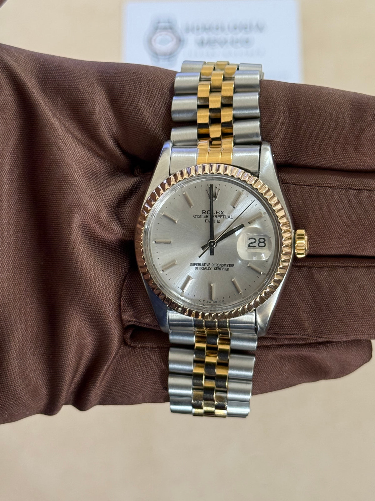 🟢 Rolex Date Silver Dial 🟢