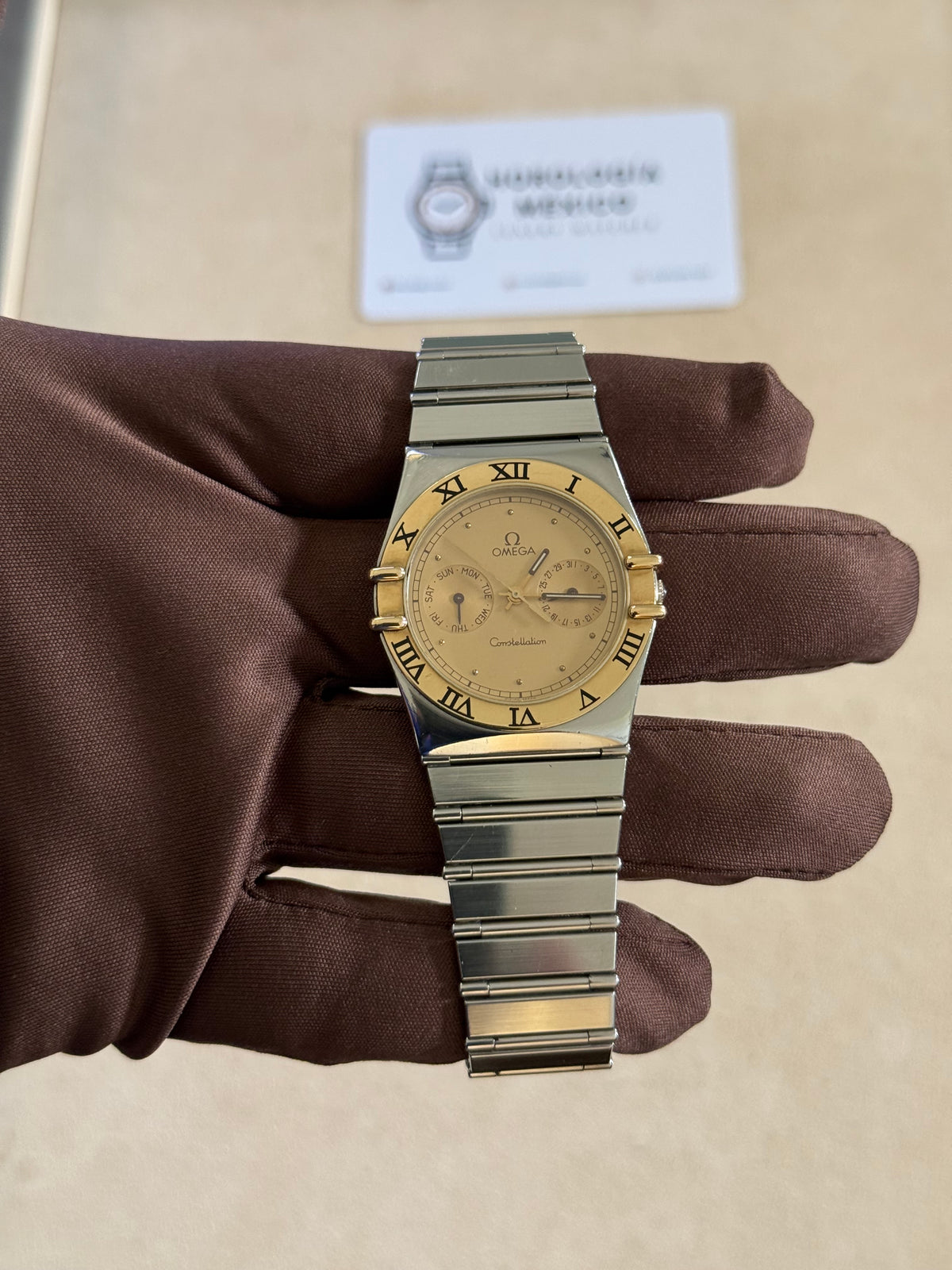 🟢 Omega Constellation Manhattan Day & Date 🟢