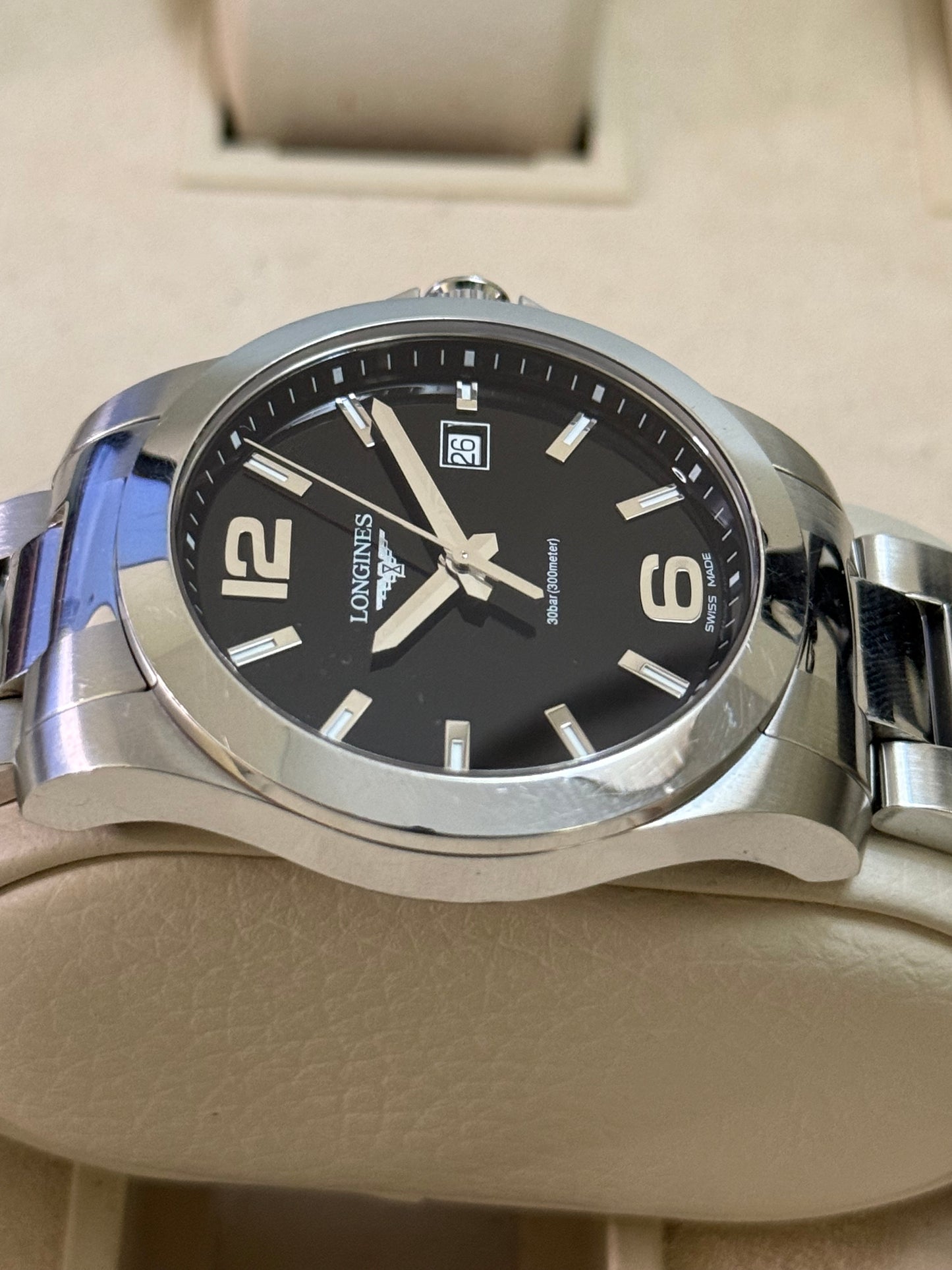 🟢 Longines Conquest Black Dial 🟢