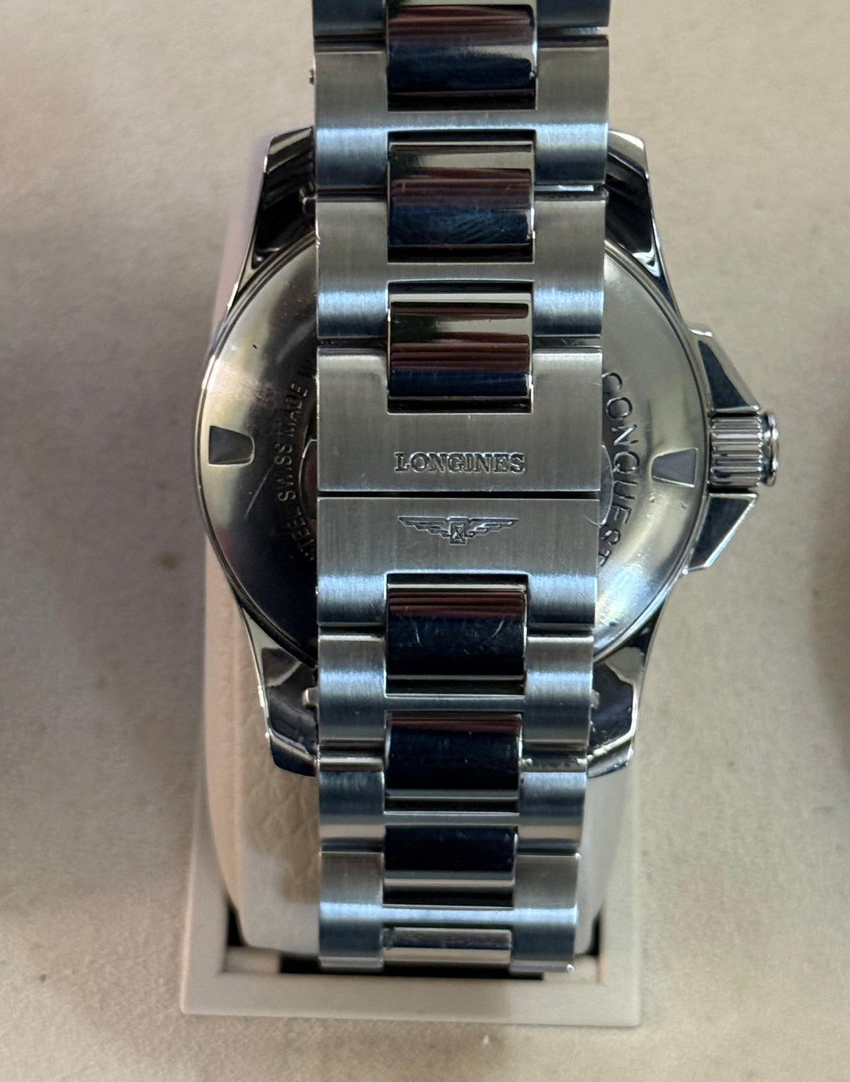 🟢 Longines Conquest Silver Dial + Box 🟢