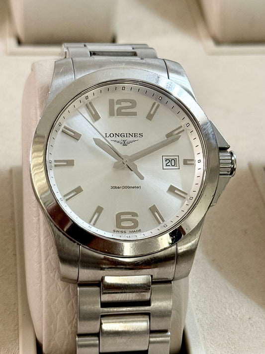 🟢 Longines Conquest Silver Dial 🟢