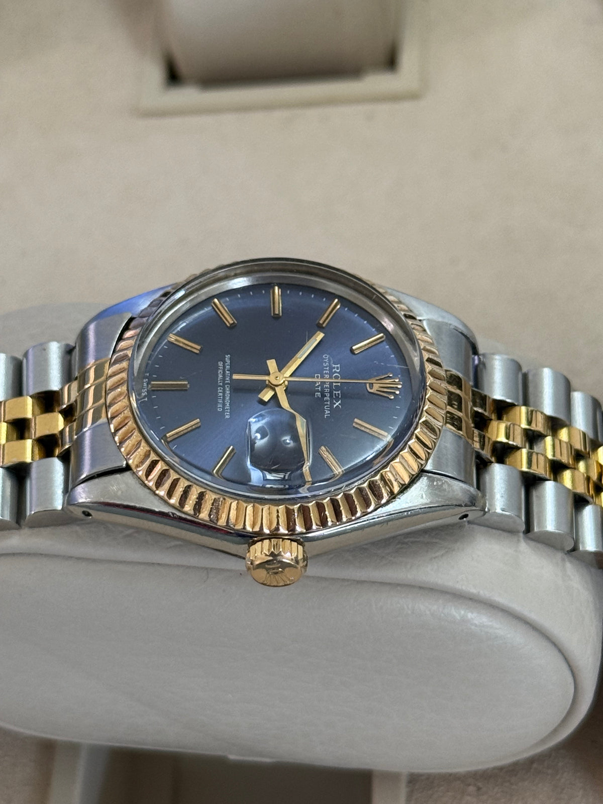 🟢 Rolex Date Royal Blue Dial 🟢