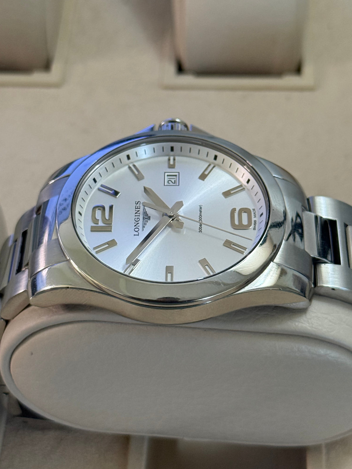 🟢 Longines Conquest Silver Dial + Box 🟢