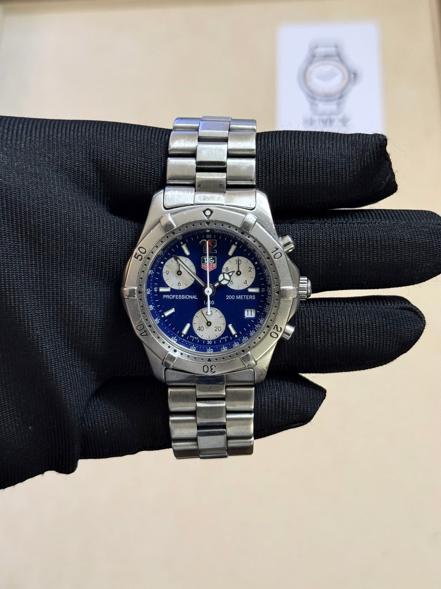 🟢 Tag Heuer Professional 200 Chrono “ Reverse Panda” 🟢