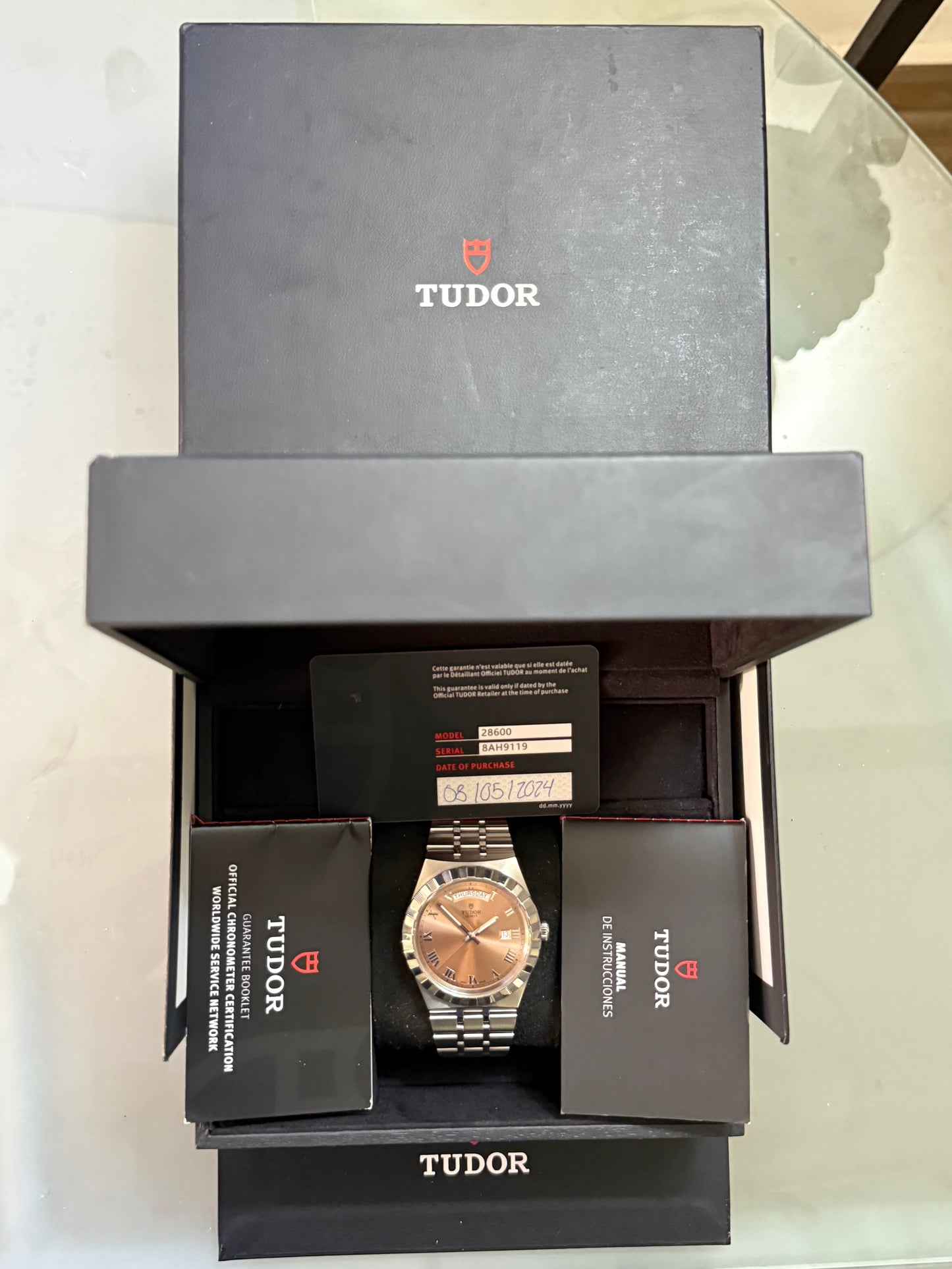 🟢 Tudor Royal Day-Date Box & Papers 🟢