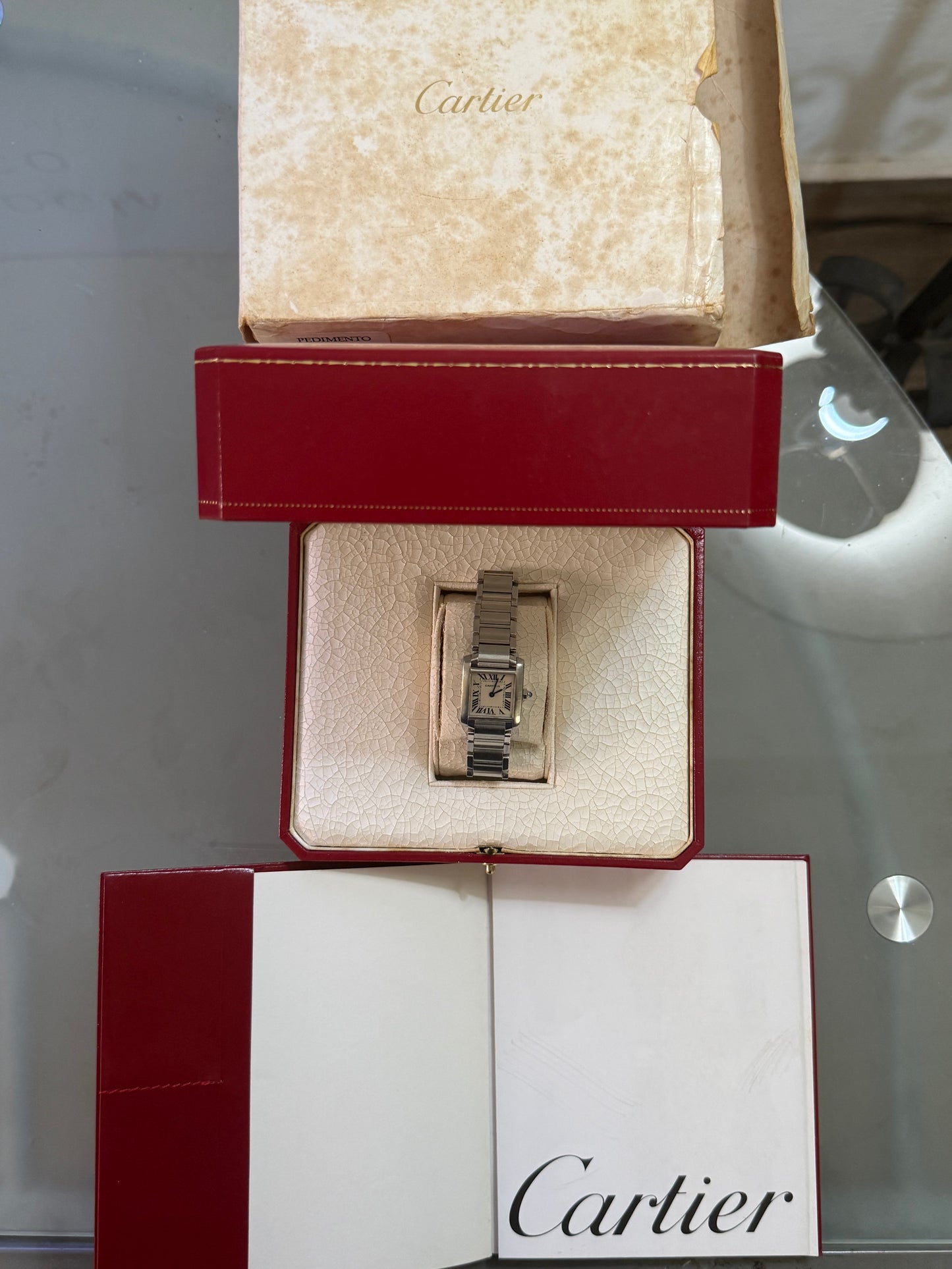 🟢 Cartier Tank Française (S) + Box & Manual 🟢