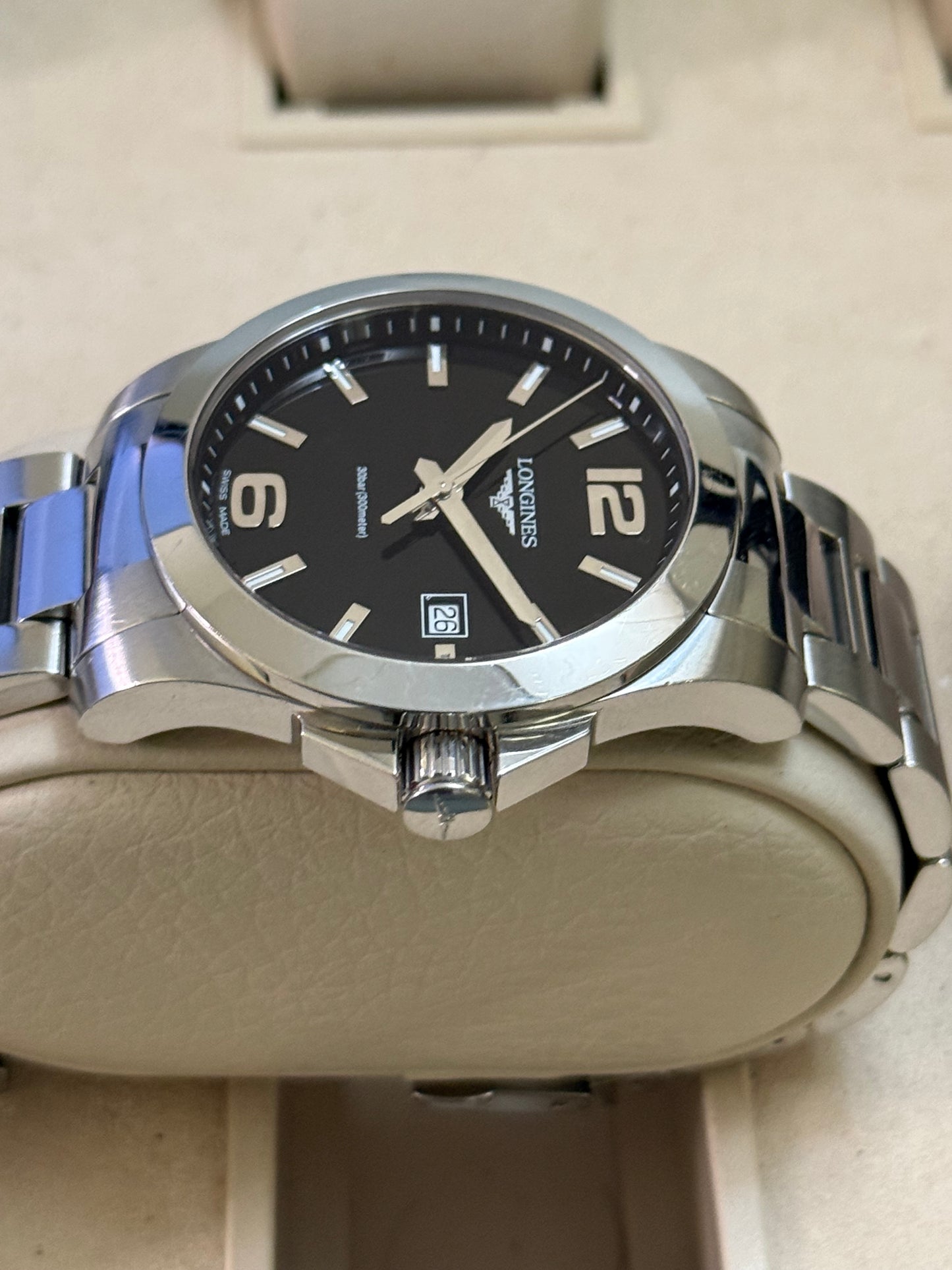 🟢 Longines Conquest Black Dial 🟢