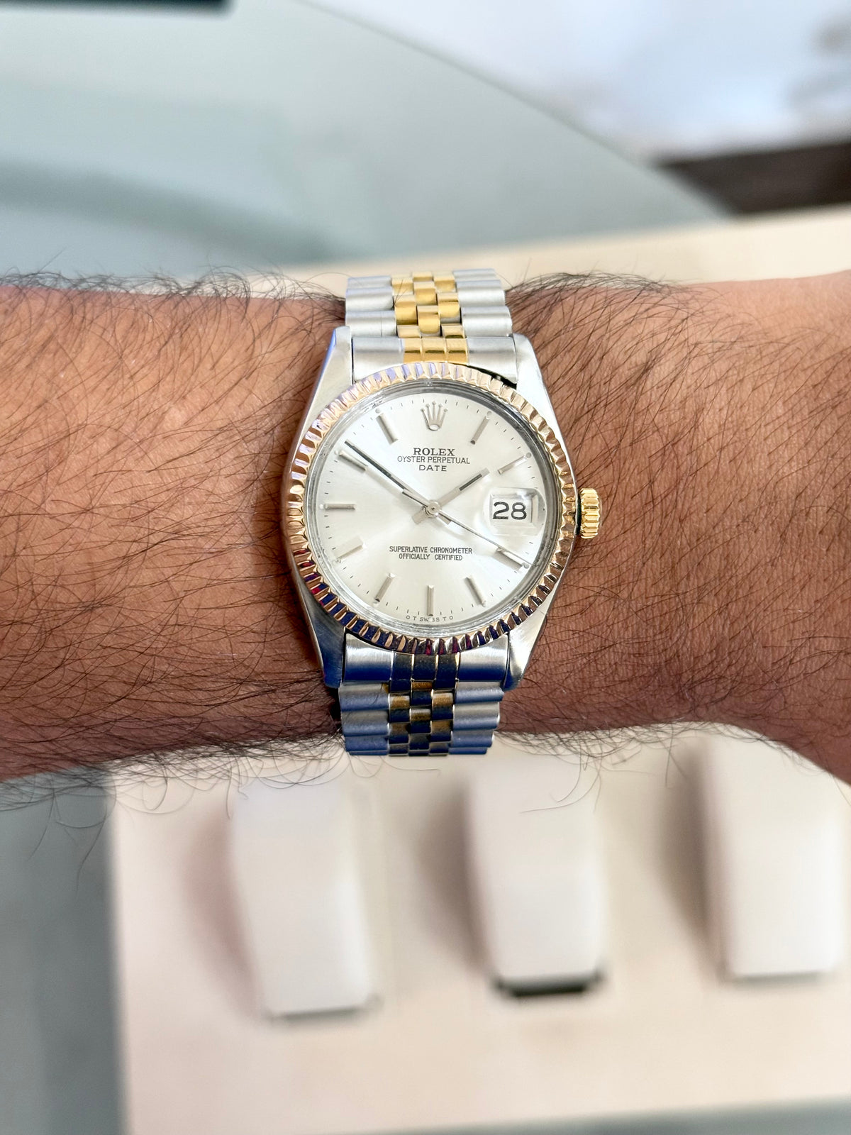 🟢 Rolex Date Silver Dial 🟢