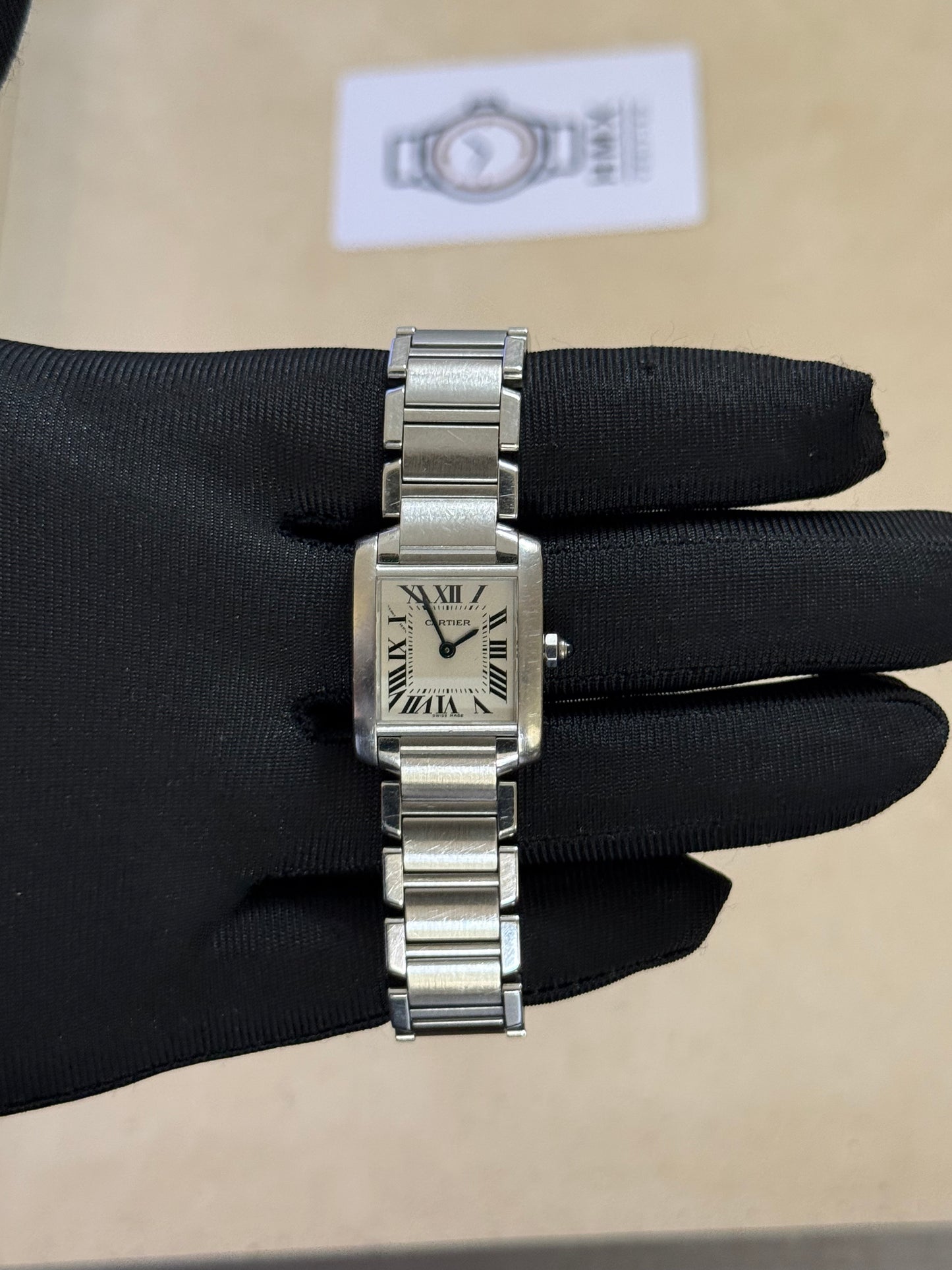 🟢 Cartier Tank Française (S) + Box & Manual 🟢