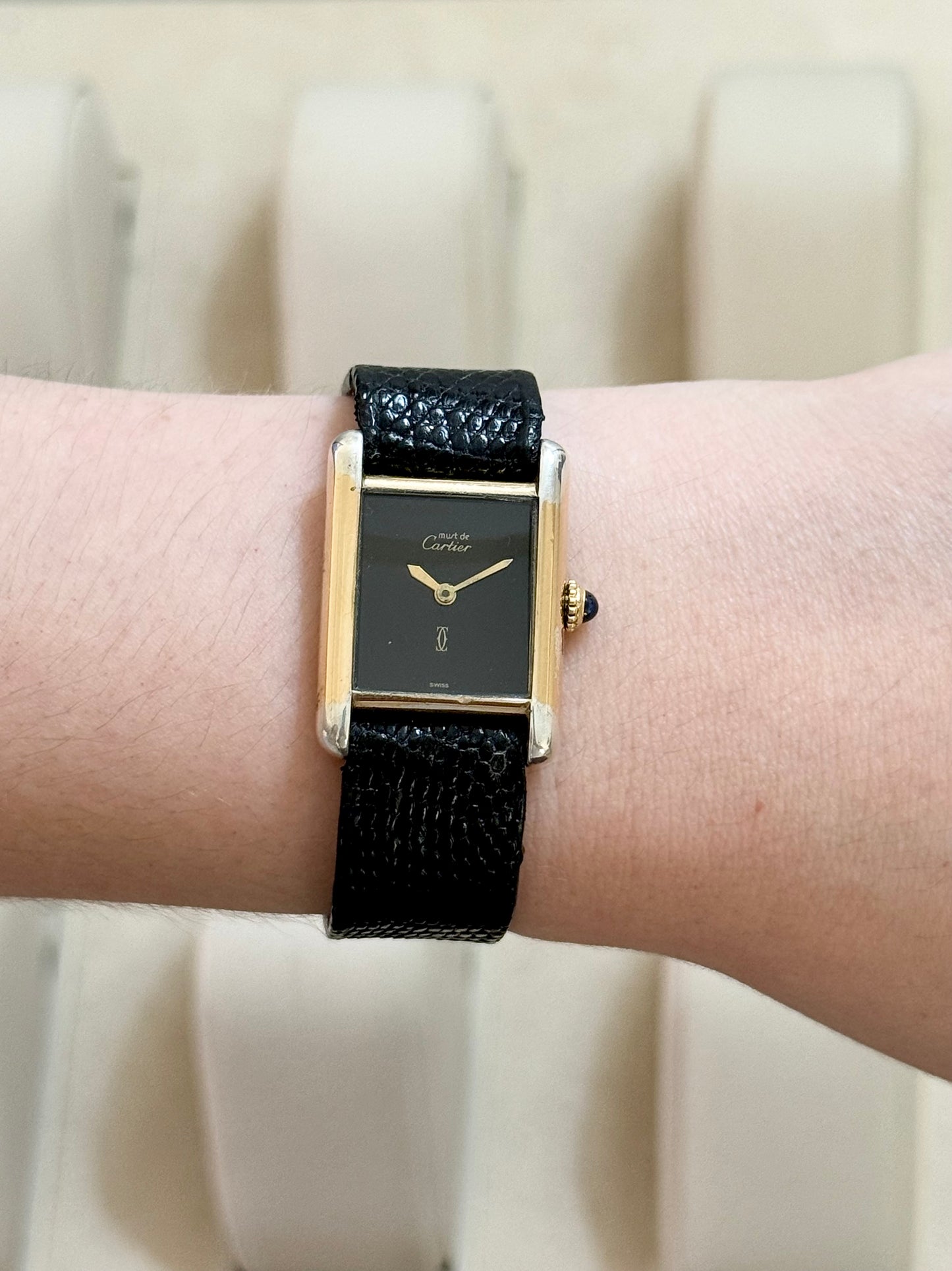 🟢 Must de Cartier Black Tank 🟢