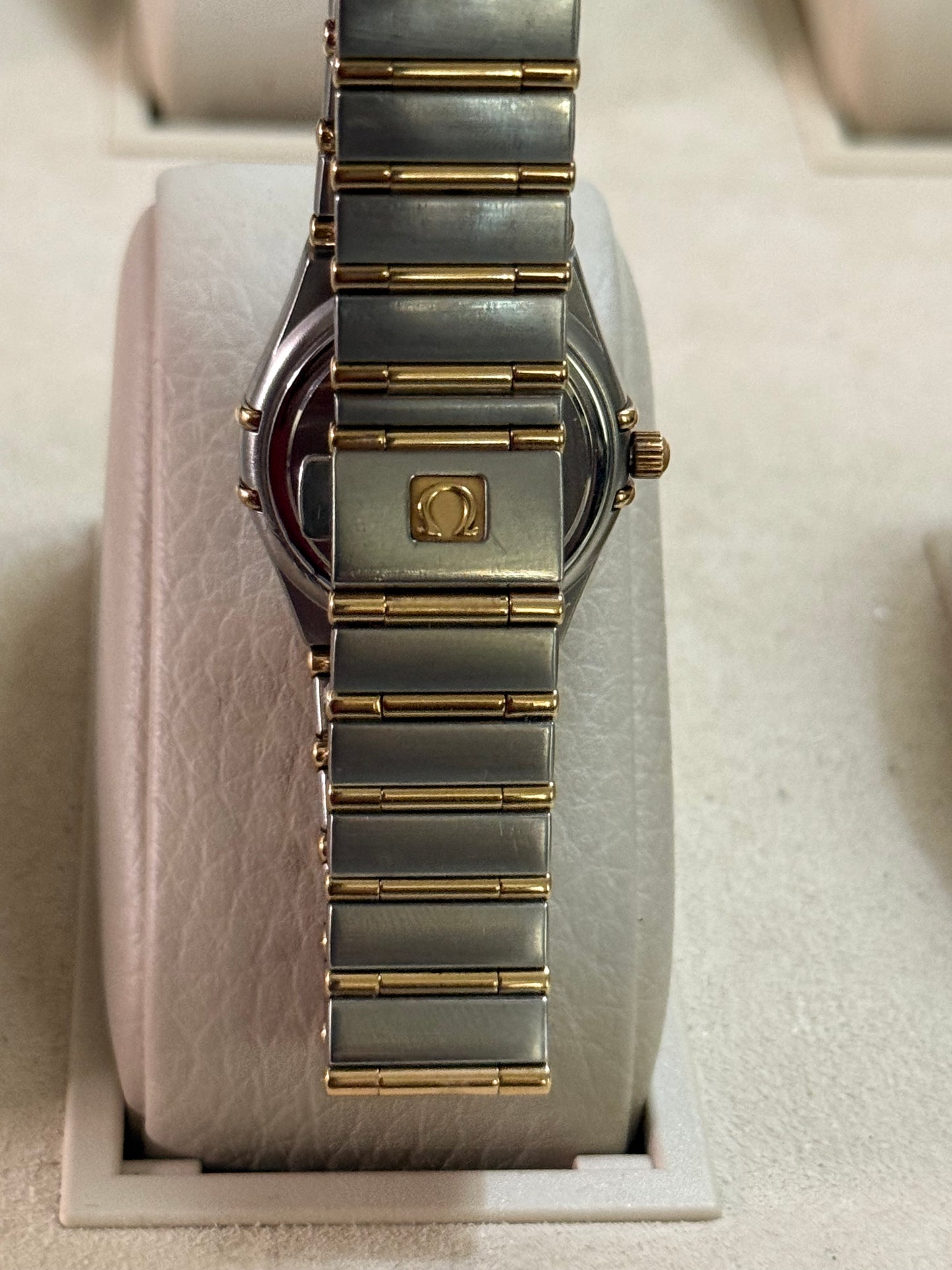 🟢 Omega Constellation Manhattan Lady Two Tone Barras de Oro + Box, Manual y Cubre Polvo 🟢