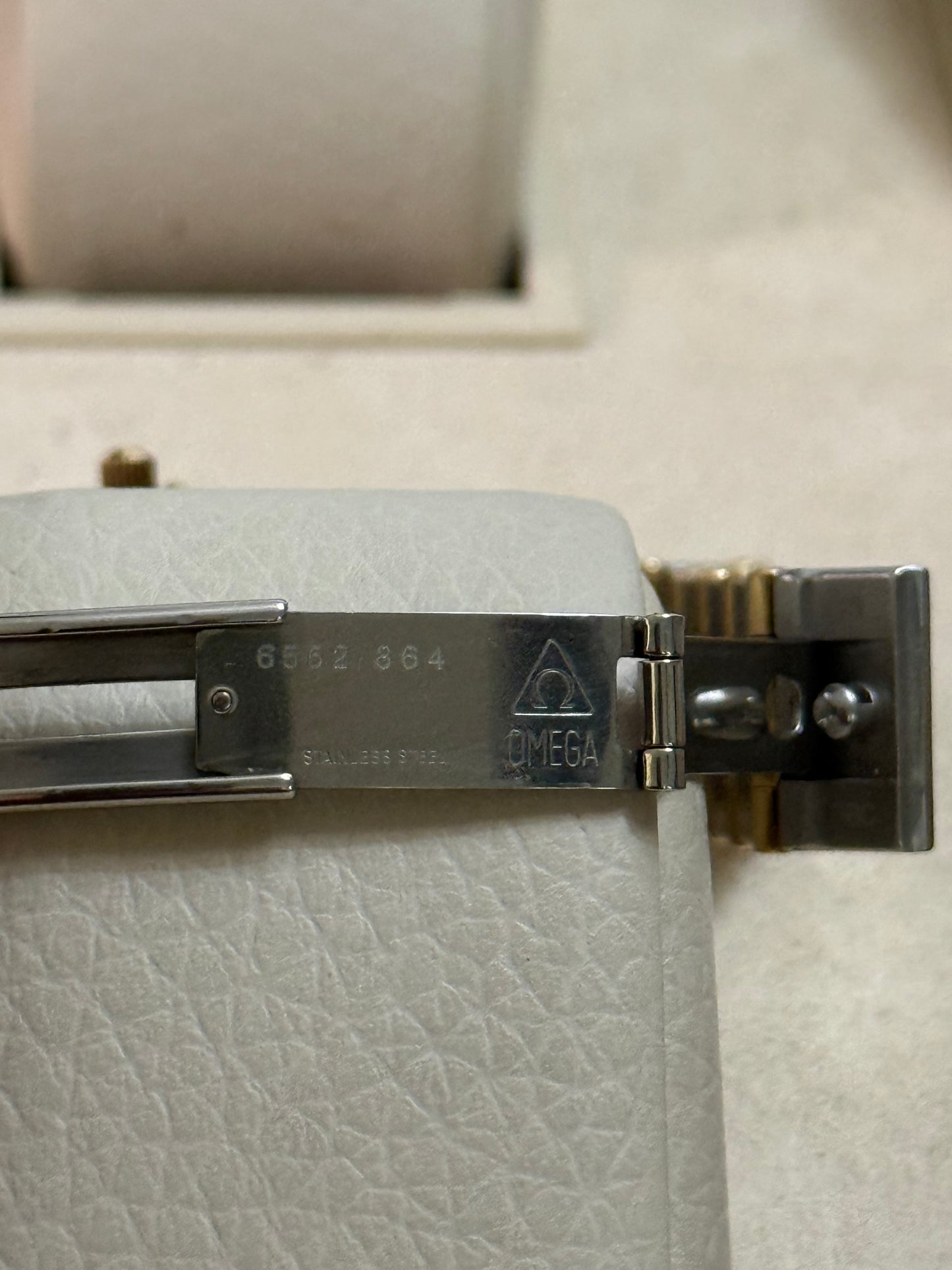 🟢 Omega Constellation Manhattan Lady Two Tone Barras de Oro + Box, Manual y Cubre Polvo 🟢