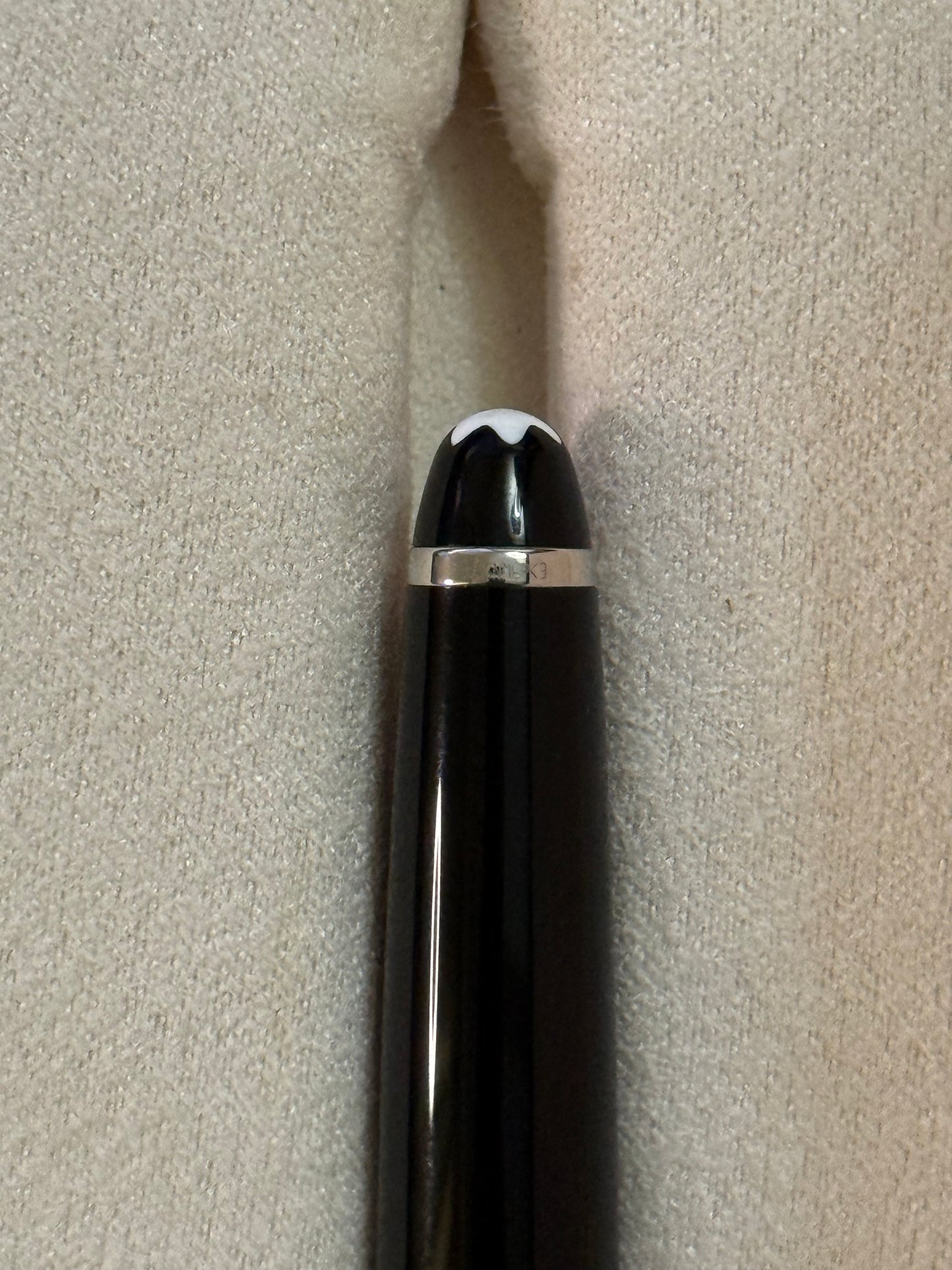 🟢 Pluma Montblanc Meisterstück Giratoria Platinada w/Box 🟢