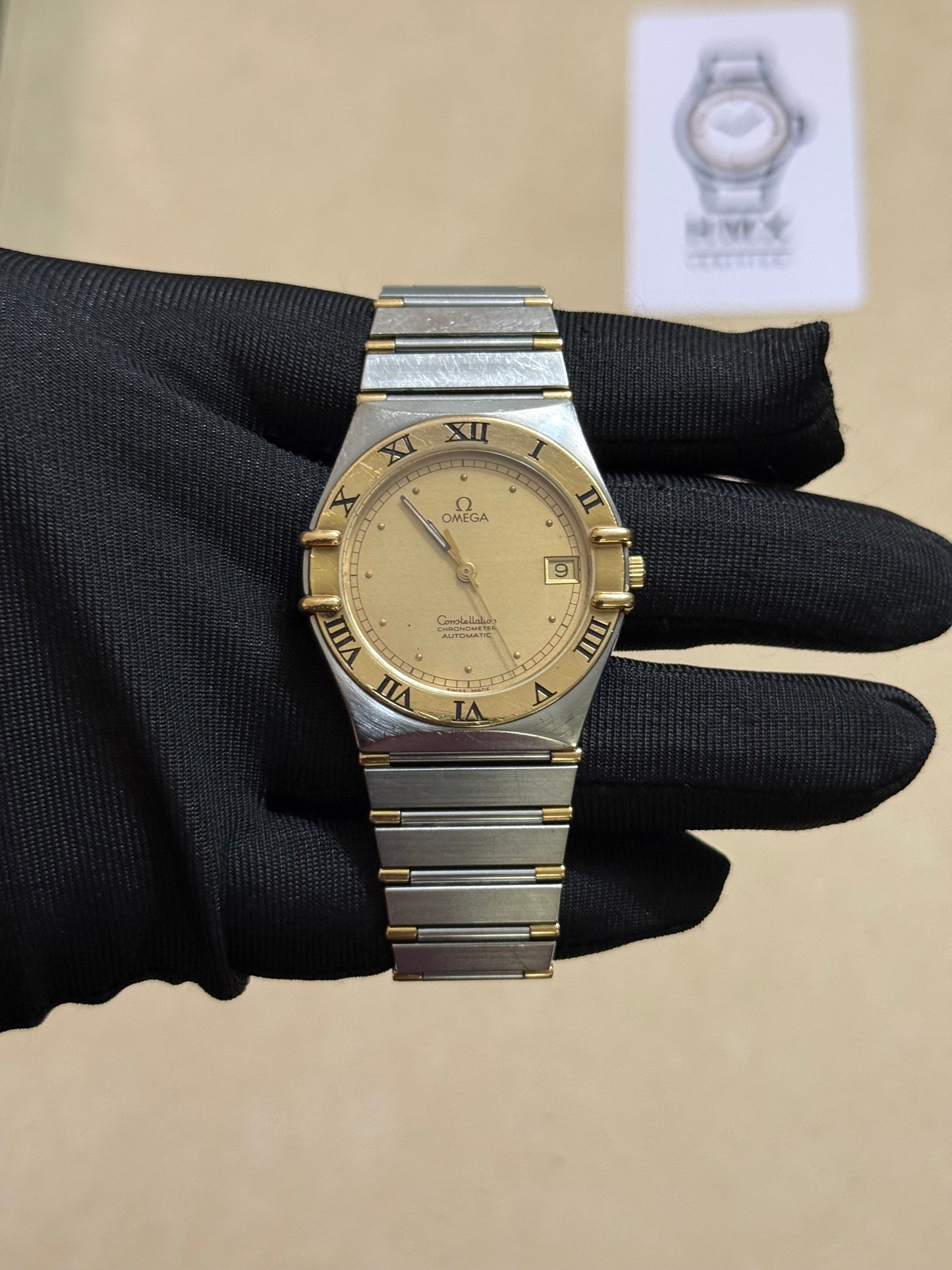 🟢 Omega Constellation Manhattan Automático Oro 🟢