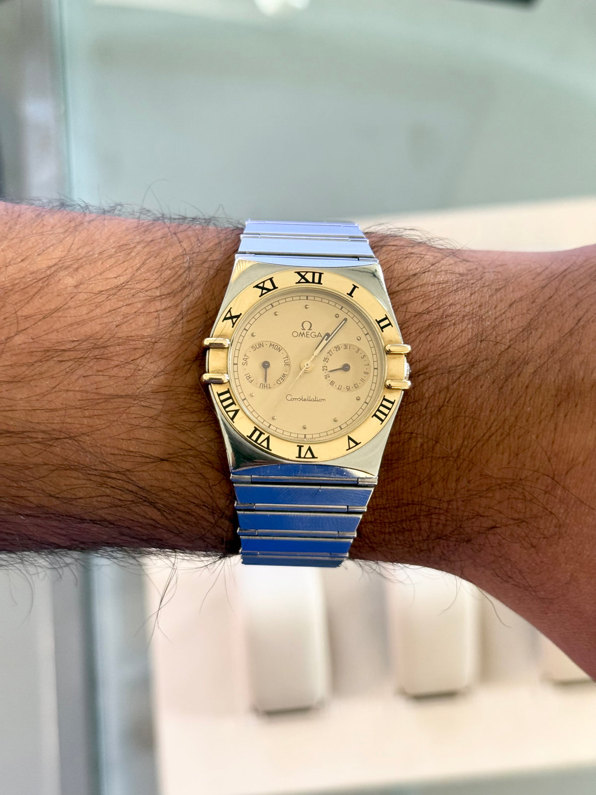 🟢 Omega Constellation Manhattan Day & Date 🟢