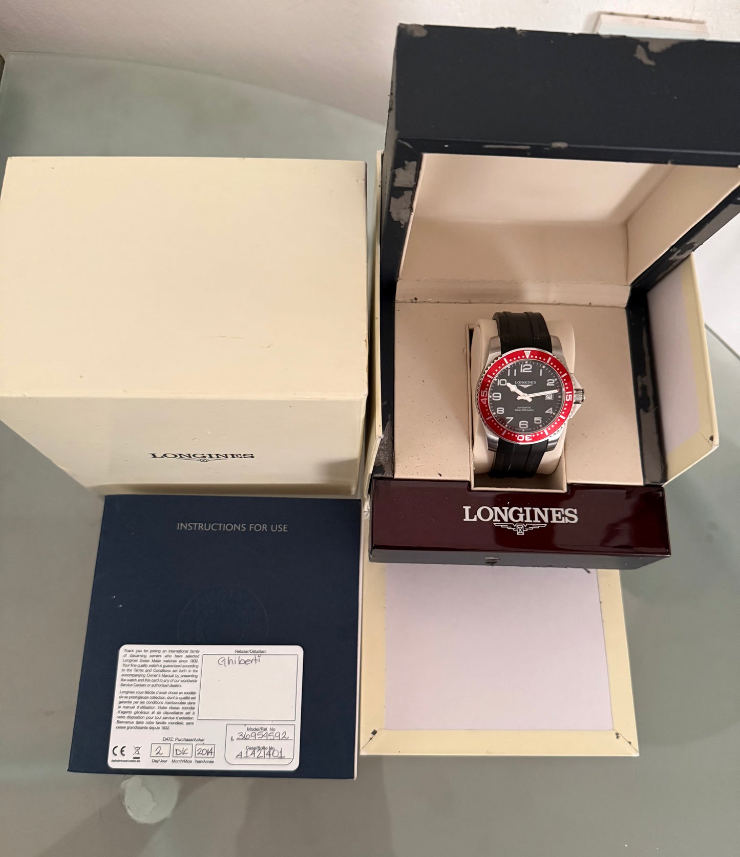 🟢 Longines Hydroconquest Automatic Box & Papers 🟢